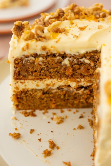 Carrot+Layer+Cake+with+Cream+Cheese+Frosting+%26+Roasted+Walnuts+%7C+Gather+%26+Feast