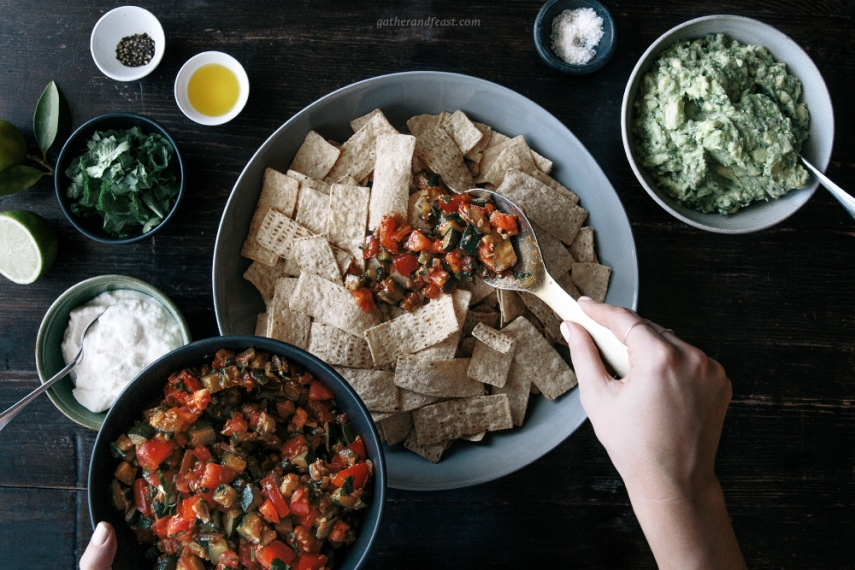 Zucchini+%26+Tomato+Salsa+with+Tortilla+Chips++%7C++Gather+%26+Feast