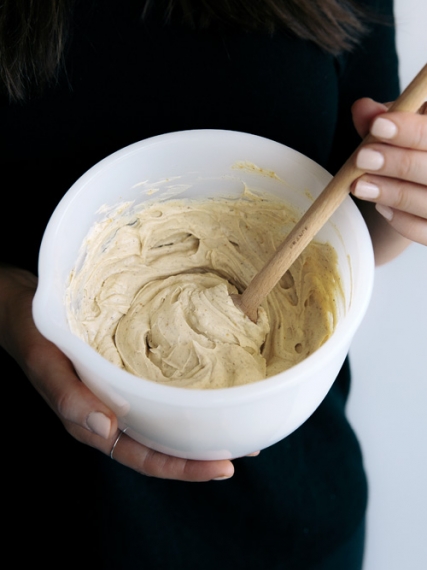 Buckwheat+Banana+Bread+with+Poached+Quinces+%26+Mascarpone++%7C++Gather+%26+Feast