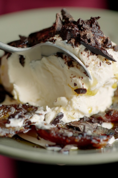 Olive+Oil+Sauteed+Date+Ice+Cream+Sundaes+%7C+Gather+%26+Feast