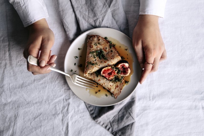 Buttered+Buckwheat+Crepes+with+Honey%2C+Thyme+%26+Fresh+Figs++%7C++Gather+%26+Feast