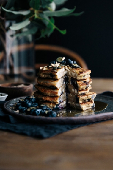 Buckwheat+Blueberry+%26+Ricotta+Hotcakes+with+Maple+%26+Seeds++%7C++Gather+%26+Feast