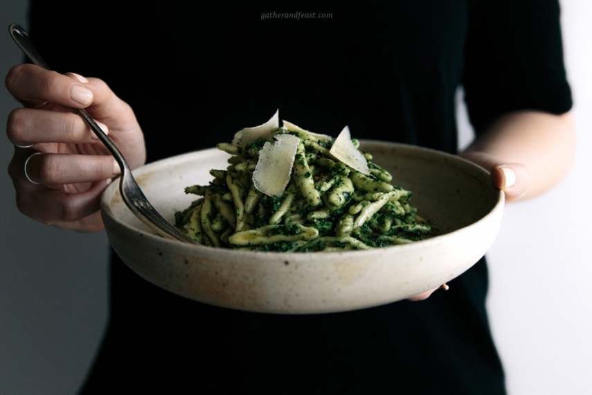 Kale+%26+Basil+Pesto+with+Pasta++%7C++Gather+%26+Feast