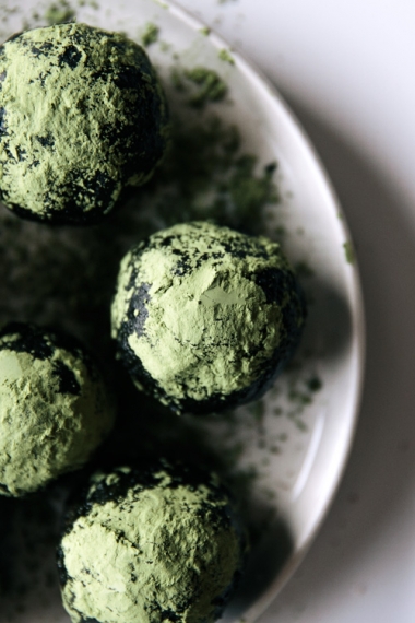 Matcha%2C+Coconut+%26+Cacao+Protein+Balls++%7C++Gather+%26+Feast