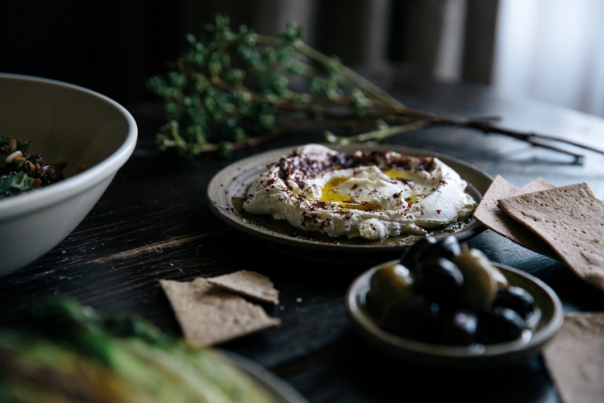 Lamb+%26+Pinenut+Koftas+with+Labneh+%26+Charred+Greens++%7C++Gather+%26+Feast