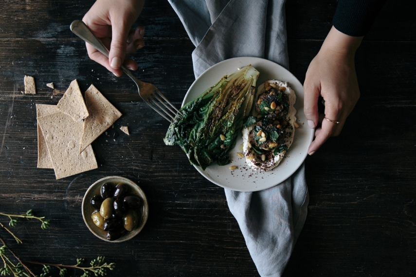 Lamb+%26+Pinenut+Koftas+with+Labneh+%26+Charred+Greens++%7C++Gather+%26+Feast