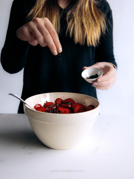 Berry+Buckwheat+%26+Hazelnut+Crumble+with+Fresh+Mint++%7C++Gather+%26+Feast