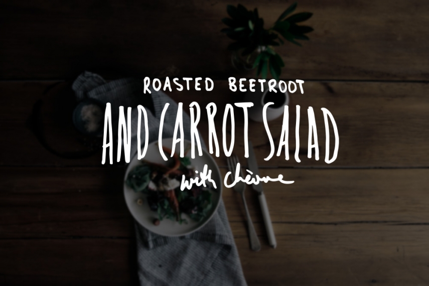 Roasted+Beetroot+%26+Carrot+Salad+with+Che%CC%80vre++%7C++Gather+%26+Feast