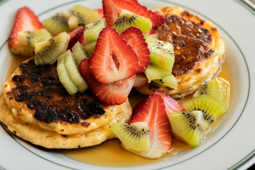 Cottage+Cheese+%26+Maple+Syrup+Pancakes+%7C+Gather+%26+Feast